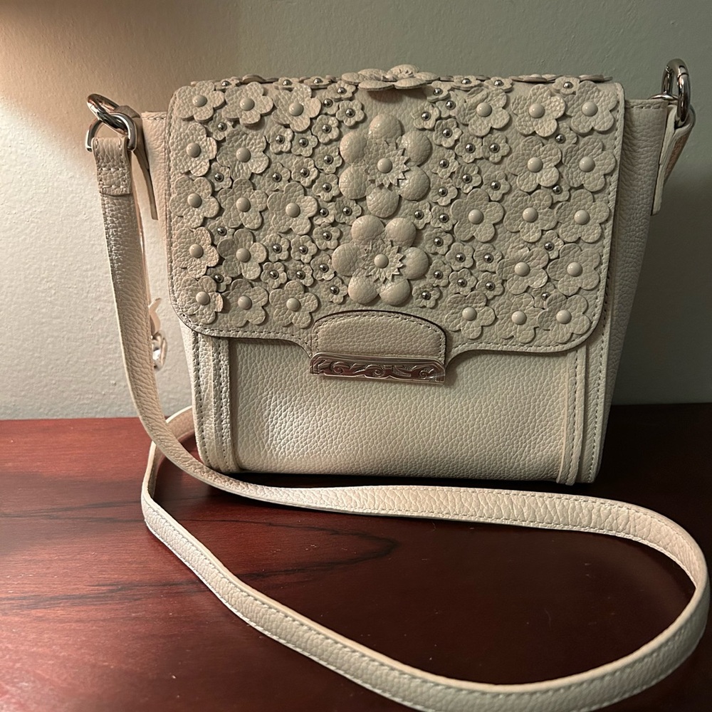 Brighton Cream Floral Crossbody Bag